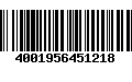 Código de Barras 4001956451218