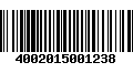 Código de Barras 4002015001238