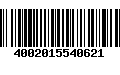 Código de Barras 4002015540621