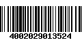 Código de Barras 4002029013524