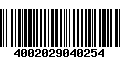 Código de Barras 4002029040254