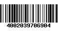 Código de Barras 4002039706904