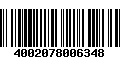 Código de Barras 4002078006348