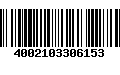 Código de Barras 4002103306153