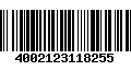 Código de Barras 4002123118255