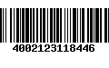 Código de Barras 4002123118446