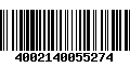 Código de Barras 4002140055274