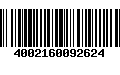 Código de Barras 4002160092624