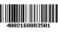 Código de Barras 4002168083501