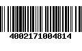 Código de Barras 4002171004814