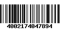 Código de Barras 4002174047894