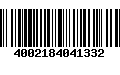 Código de Barras 4002184041332