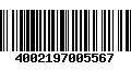 Código de Barras 4002197005567