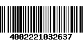 Código de Barras 4002221032637