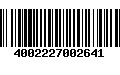 Código de Barras 4002227002641