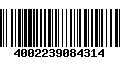 Código de Barras 4002239084314