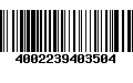 Código de Barras 4002239403504