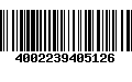 Código de Barras 4002239405126