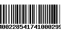 Código de Barras 400228541741000299