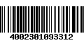 Código de Barras 4002301093312