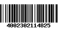 Código de Barras 4002302114825