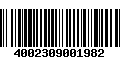 Código de Barras 4002309001982