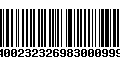 Código de Barras 400232326983000999