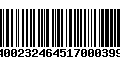 Código de Barras 400232464517000399