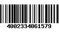 Código de Barras 4002334061579