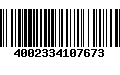 Código de Barras 4002334107673