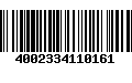 Código de Barras 4002334110161