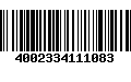 Código de Barras 4002334111083