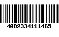 Código de Barras 4002334111465