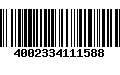 Código de Barras 4002334111588