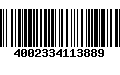 Código de Barras 4002334113889