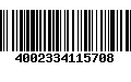 Código de Barras 4002334115708