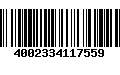 Código de Barras 4002334117559