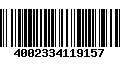 Código de Barras 4002334119157