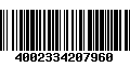 Código de Barras 4002334207960