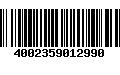 Código de Barras 4002359012990