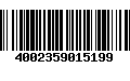 Código de Barras 4002359015199