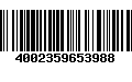 Código de Barras 4002359653988