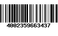 Código de Barras 4002359663437