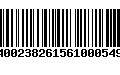 Código de Barras 400238261561000549