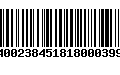 Código de Barras 400238451818000399