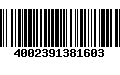 Código de Barras 4002391381603