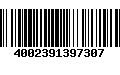 Código de Barras 4002391397307