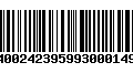 Código de Barras 400242395993000149