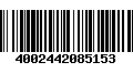 Código de Barras 4002442085153