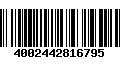 Código de Barras 4002442816795